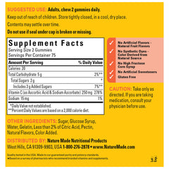 Tangerine-flavored Nature Made Vitamin C gummies