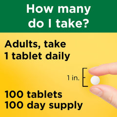 Nature Made Vitamin D3 bottle with glass of water suggests easy daily intake.