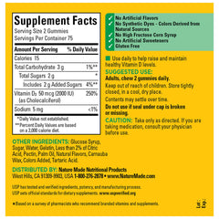 USP Verified seal on Nature Made Vitamin D3 gummies