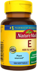 Two bottles of Nature Made Vitamin E 400 IU softgels