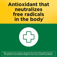 Close-up of vitamin E softgels