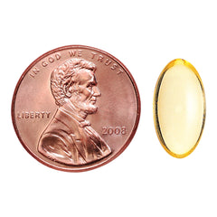 Top view of Nature Made Vitamin E softgels bottle