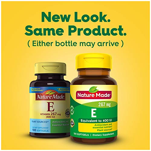 Promotional banner image for Nature Made plant-sourced Vitamin E pack of 3