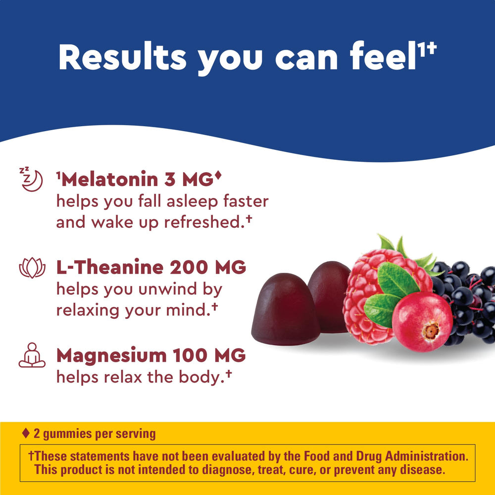 Ingredients list for Nature Made Wellblends Sleep & Recover Gummies