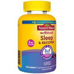 Supplement facts panel for Nature Made Wellblends Sleep & Recover