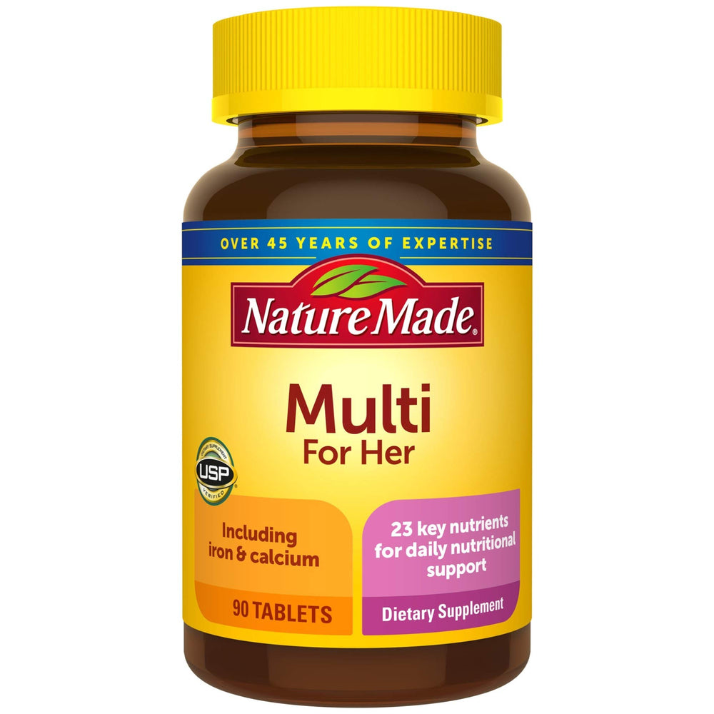 Front view of Nature Made Women's Multivitamin Tablets bottle