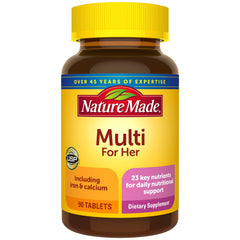Front view of Nature Made Women's Multivitamin Tablets bottle