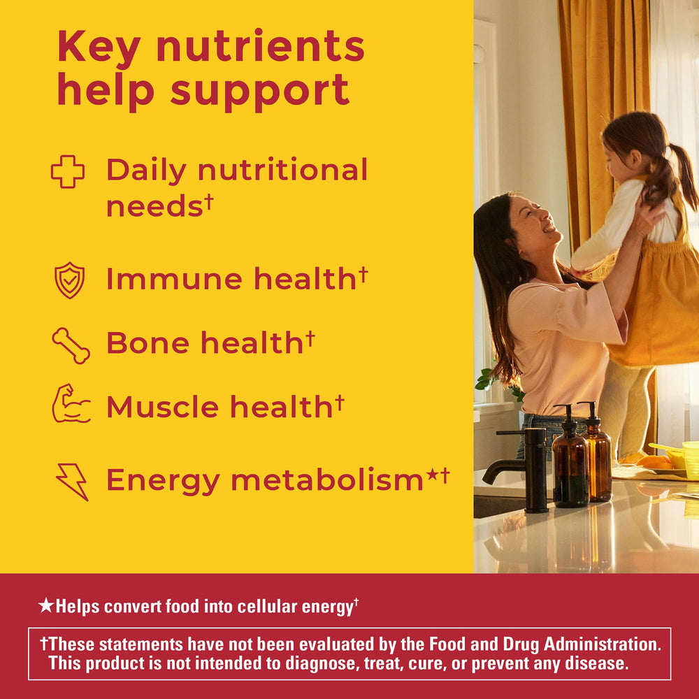 Nutrition facts for Nature Made Zero Sugar Multivitamin Gummies