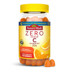 Front view of Nature Made Zero Sugar Vitamin C Gummies bottle