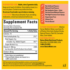 Gummies with two daily servings illustrated