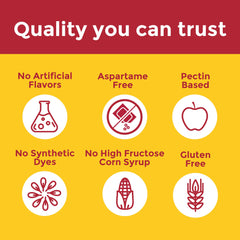 Orange citrus flavored vitamin C gummies