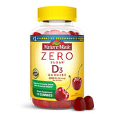 Front of Nature Made Zero Sugar Vitamin D3 Gummies bottle