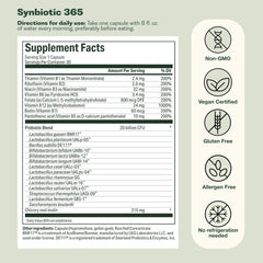Nature M.D. Synbiotic 365 packaging on a clean surface