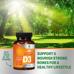 Packaging shot for Nature's Peak Vitamin D3 5000 IU raspberry chewables