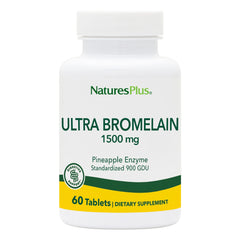 Nature's Plus Ultra Bromelain 1500 mg bottle with 60 tablets