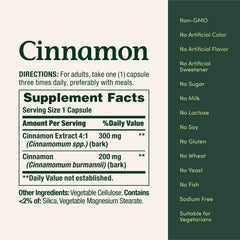 Two cinnamon capsules daily dosage recommended