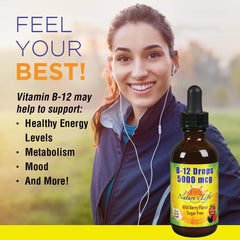 B-12 methylcobalamin bottle close-up