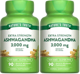 Nature's Truth Ashwagandha capsules bottle with 90-count pack (pack of 2)