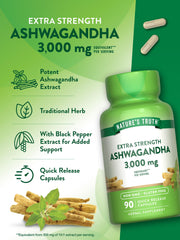Non-GMO and gluten-free label on Nature's Truth Ashwagandha