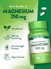 Non-GMO and gluten-free seals on Nature's Truth Magnesium packaging
