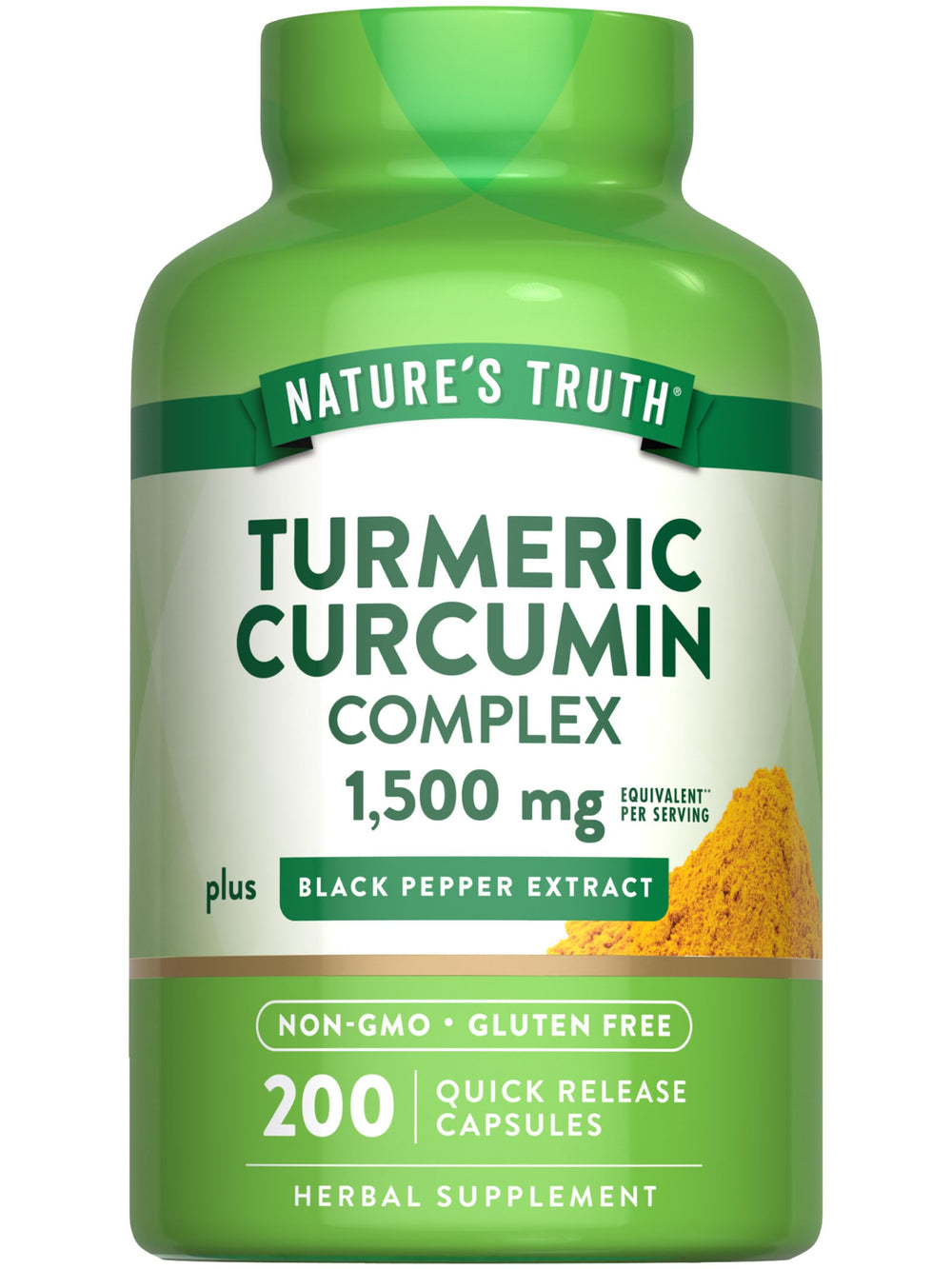 Nature's Truth Turmeric Curcumin Complex bottle with label