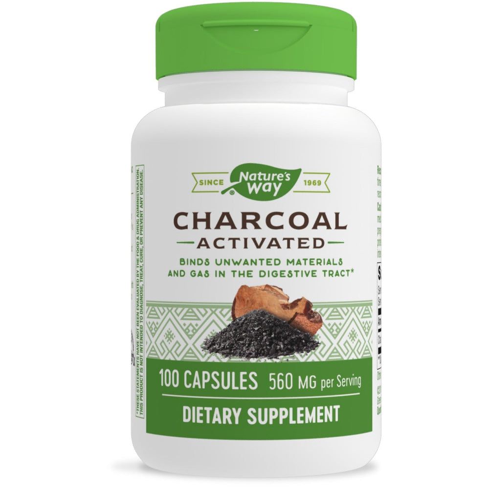 Nature's Way Activated Charcoal bottle and label