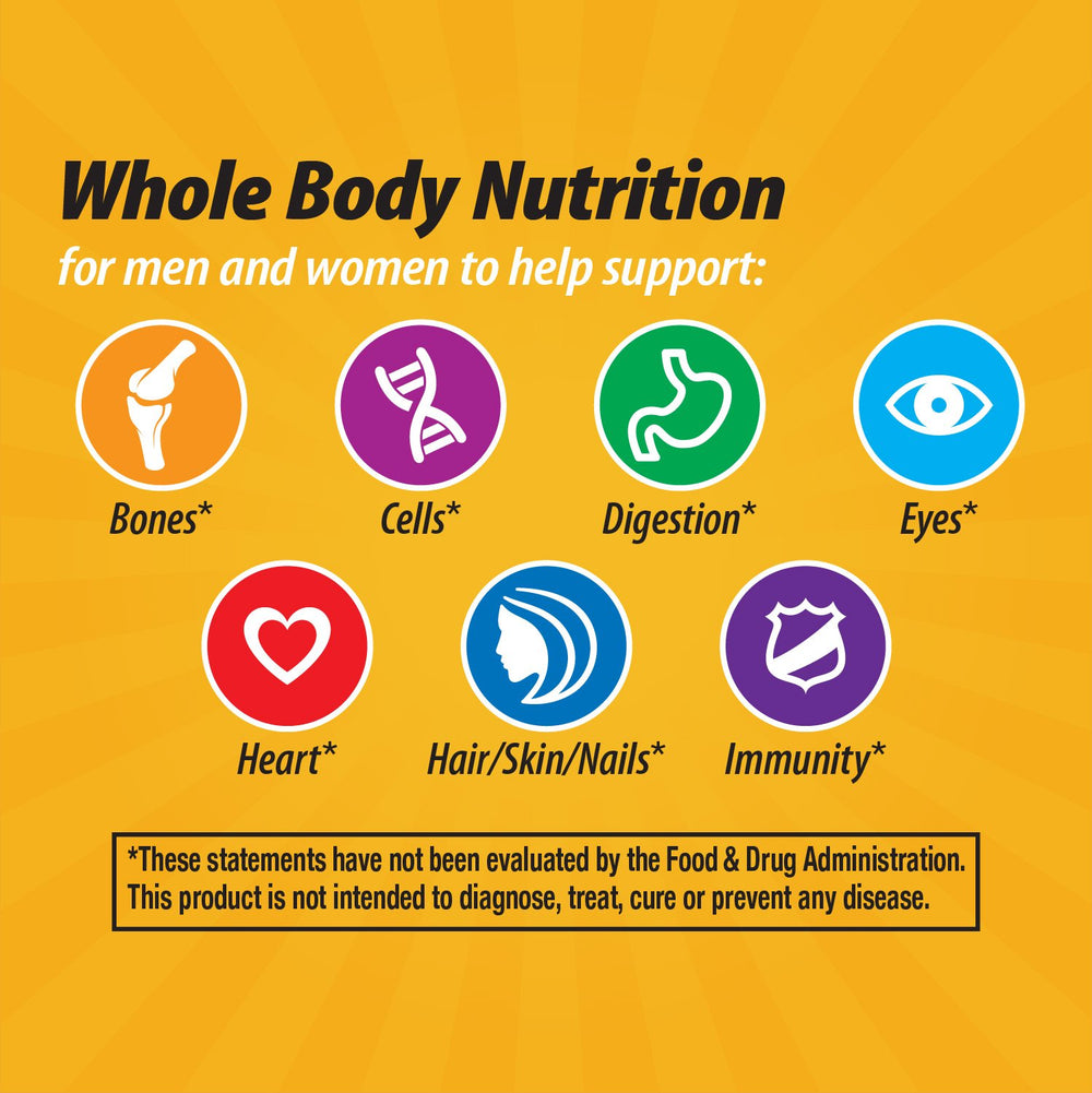 Label badges highlighting natural formulation