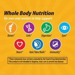 Label badges highlighting natural formulation