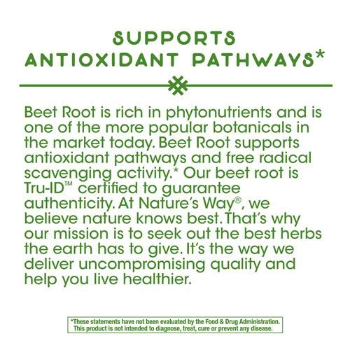 Safety seal on Nature's Way Beet Root bottle