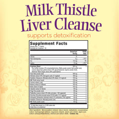 Back view of Nature's Secret Milk Thistle Liver Cleanse Pack (Pack of 2)