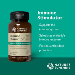 Close-up of Nature's Sunshine label on Immune Stimulator