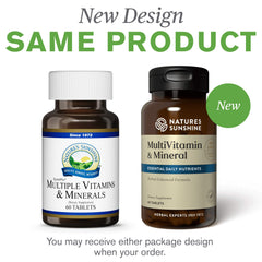 Close-up view of vitamins and minerals ingredients