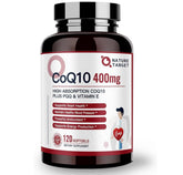 Nature Target CoQ10-400mg + PQQ bottle front view