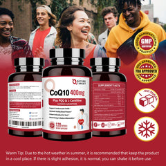 Nature Target CoQ10 supplement packaging and bottle