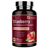 Nature Target Cranberry Pills with D-Mannose for Women bottle and capsules