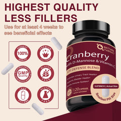 Front packaging of Nature Target Cranberry Pills