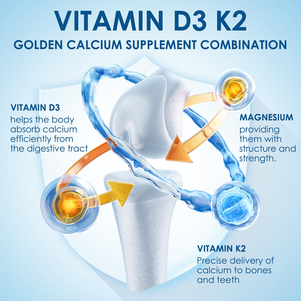 Gluten-free Vitamin D3 K2 supplement label