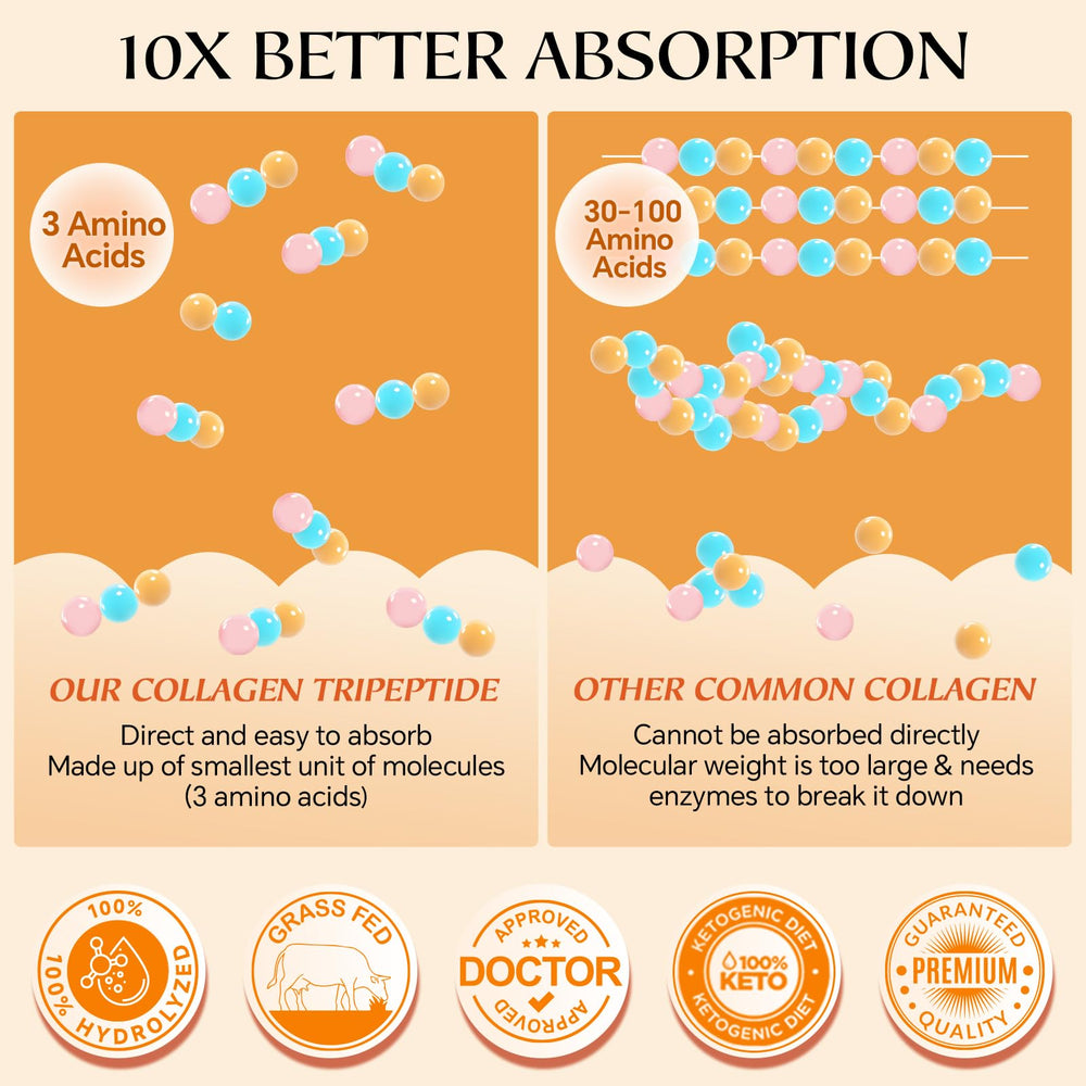 Scoop mixing collagen powder into a beverage