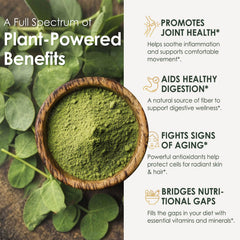Pure leaf extract of Moringa in capsule form