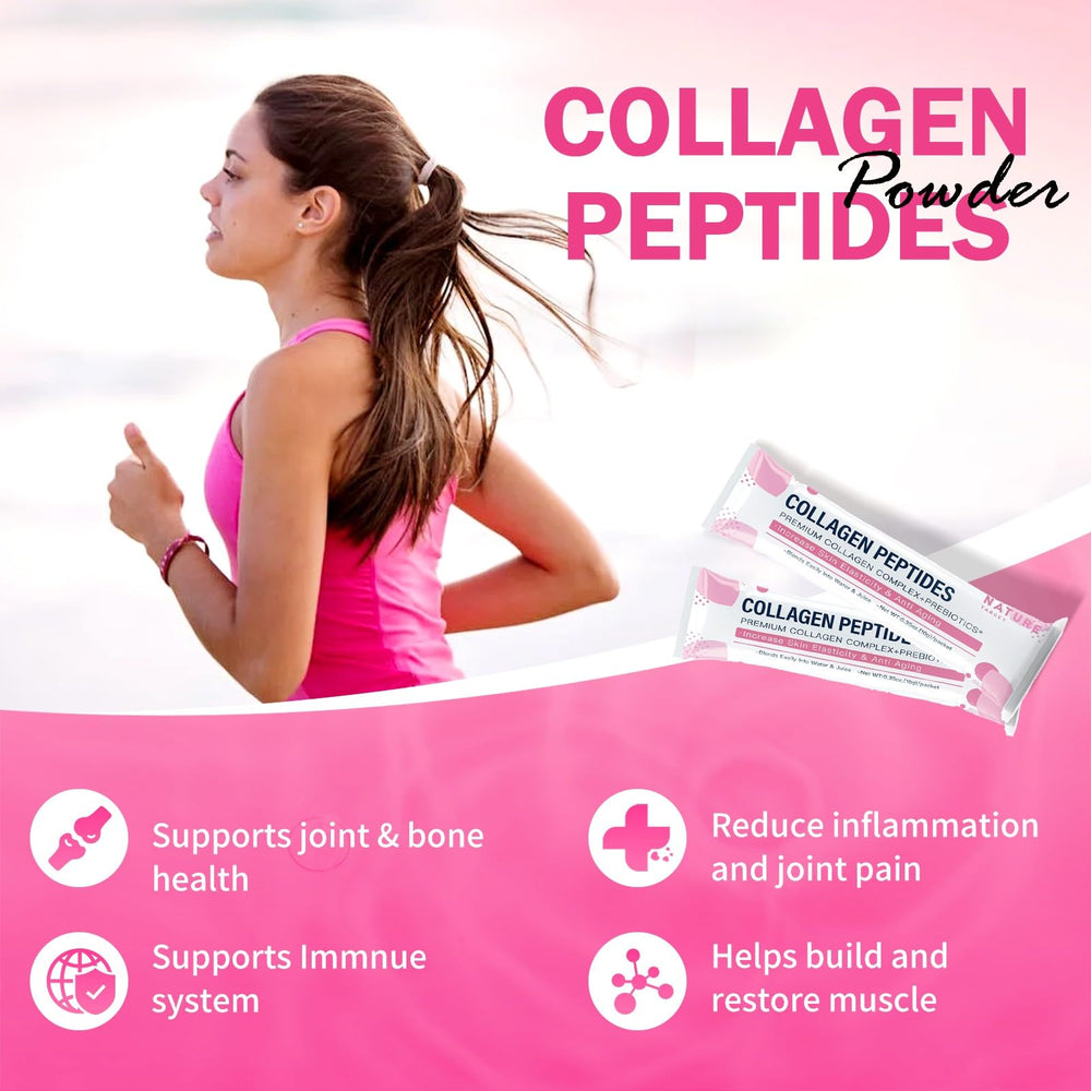 Collagen powder dissolving in water for quick absorption