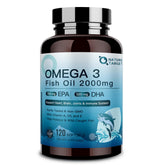 Nature Target Omega-3 2000mg softgels bottle with vitamins A, D3, E
