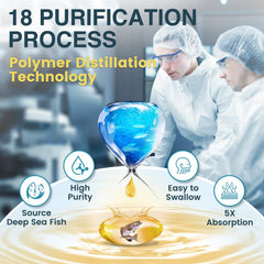 18-step purification process ensuring purity of omega-3