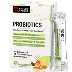 Hero image: Nature Target Probiotics Powder for Women, Men & Kids