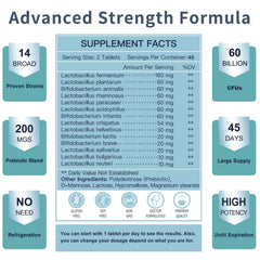 Front view of Nature Target Probiotics for Men bottle