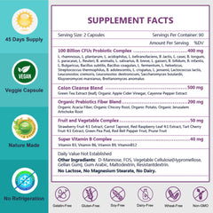 Vegan, gluten-free probiotic capsules
