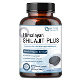 Nature Target Pure Himalayan Shilajit bottle with 120 capsules