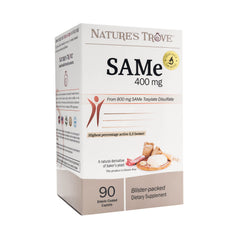 Nature's Trove SAM-e 400mg caplets in blister packaging
