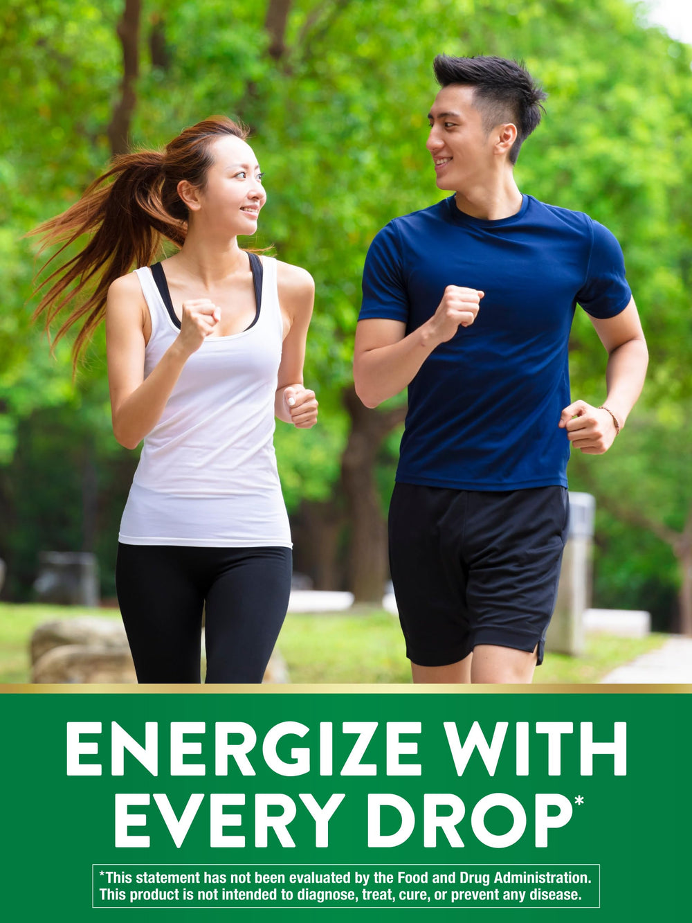 Dropper dispensing berry-flavored liquid