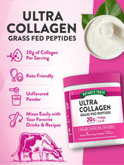 Collagen powder stirred into water, showing a clear unflavored beverage