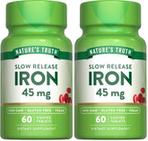 Nature's Truth Iron Supplement bottle with 60 pills